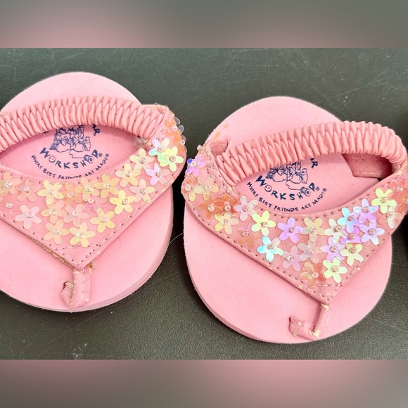 New Build a bear lot of 6 pairs of shoes/sketchers sneakers/sandals toys - Picture 4 of 9